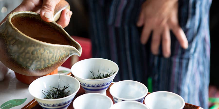 As we spoke the Miyazakis prepared their tea in small porcelain bowls, repeasted short infusions meant that all of the umami, sweetness & green flavour was enjoyed.